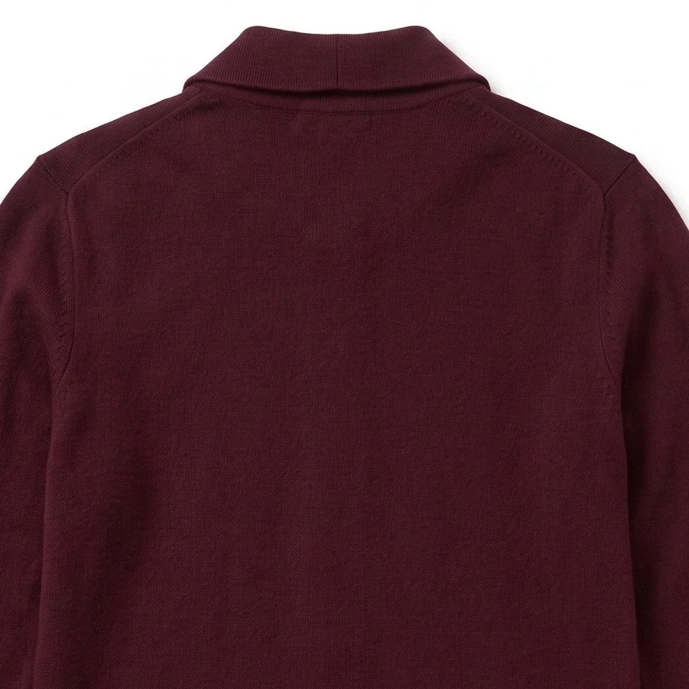 US Polo‎ Assn Quarter Zip Sweater Mens L Burgundy VTG Pullover Knit Logo Fall